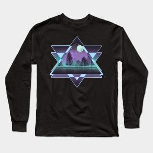 Geometric Forest Long Sleeve T-Shirt